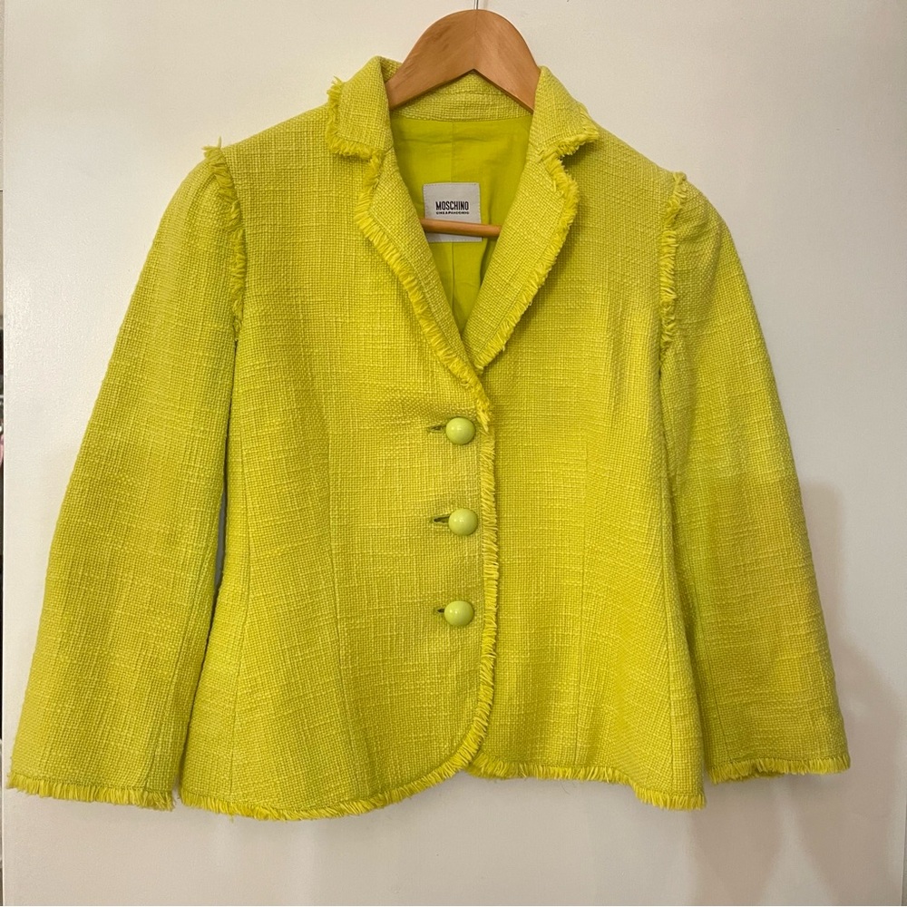 Moschino Yellow Blazer